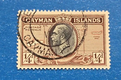 Estampilla de las Islas Caimán, Scott 85 usada Foto 1 de 2