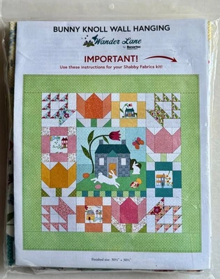 Wander Lane Benartex "Bunny Knoll" Kit Colgante de Pared con Tela 30" X 30" Foto 1 de 4