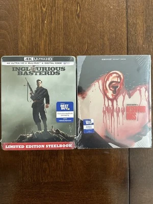 INGLOURIOUS BASTERDS + RESERVOIR DOGS BEST BUY EXCLUSIVE 4K ULTRA HD STEELBOOK - Image 1 of 4