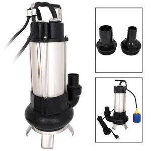6340GPH 1.5HP Sump Pump Industrial Sewage Cutter Grinder Cast iron Submersible - Picture 1 of 16