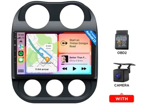 10.1" IPS Android 13 Stereo Radio GPS Navigation WIFI For Jeep Compass Patriot - Foto 1 di 20