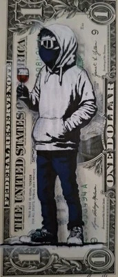 Dólares reales Chris Boyle Money Art 1/1 PLUS CERTIFICADO DE AUTENTICIDAD Foto 1 de 3