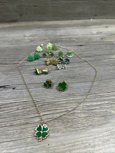 Lote de 12 Piezas Joyería Día de San Patricio Alfileres Pendientes Collar - Imagen 1 de 9