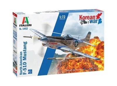 ✅ITALERI 1452 - Scala 1 : 72 North American F-51D Mustang Korean War anni'50 - Immagine 1 di 4
