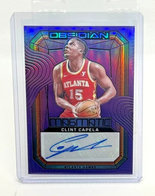 2023-24 Panini Obsidian - Clint Capela - Magmatic Auto Purple Flood Etch /49 - Image 1 of 2