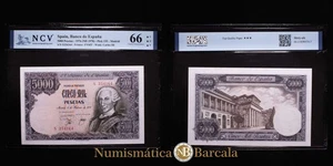 España - Banco de España 5000 Pesetas (g) 1976 (ND 1978) Madrid FNMT Pick 155 - Bild 1 von 3