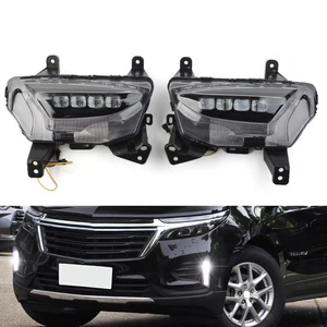 1 Pair Daytime Running Light DRL Turn Signal Lamp For Chevrolet Equinox 2021-23 - Picture 1 of 12