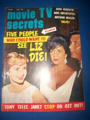 Movie TV Secrets March 1961 Five People who want to see Liz Die Marilyn Doris Da - Image 1 of 4