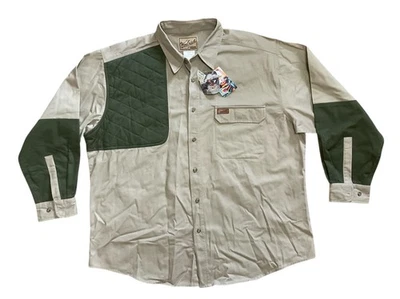Vintage NWT Woolrich Guide Hunting Shooting Shirt Mens 2XL Outdoor Quilted Tan - Image 1 of 3