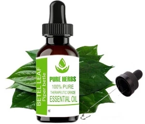 Pure herbs Betel Leaf 100 % Pure & Natural Piper Betle Essential Oil sD103 - Imagen 1 de 15