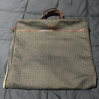 Hartmann Wings Diamonds Jacquard 22” Garment Bag Luggage Leather - Image 1 of 4