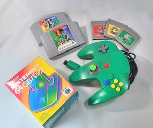 GB GBC Pokemon Games Bundle Pocket Monster Yellow Red Green Bundle w/N64 Stadium - Picture 1 of 23