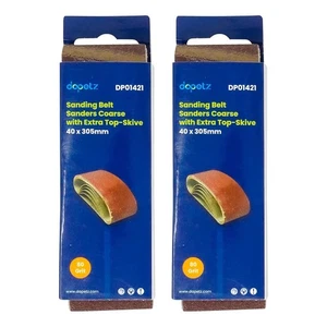 Sanding Belts 40x305mm Aluminium Oxide 80 Grit Belt Sander Bosch 10PCS - Picture 1 of 9