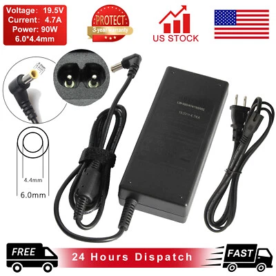 90W AC Adapter Charger For Sony VAIO PCG-71312L PCG-71316L Laptop Power Cord NEW - Image 1 of 4