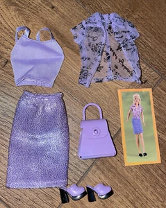1998 Barbie Fashion Avenue Boutique Lavender Outfit #20576 & Accessory #20585 - Picture 1 of 9