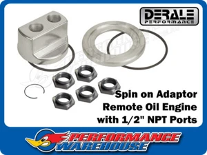 Derale Standard Universal Engine Spin On Adapter With 1/2'' NPT Ports 15747 - Bild 1 von 2