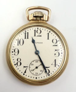 Waltham Vanguard 23 Jewel Pocket Watch Keystone 10k Gold Filled, working - Picture 1 of 6