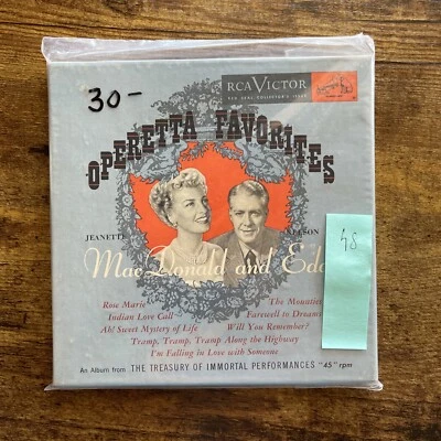 Operetta Favorites by Jeanette MacDonald - RCA Victor - WCT 75 -  4x45 RPM 7” - Image 1 of 4