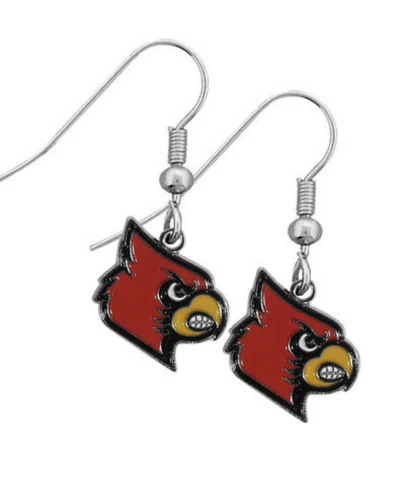 Louisville Cardinals Dangle Earrings (Chrome) NCAA Licensed Jewelry Cover