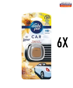 Ambi Pur Car Confezione da 6 pezzi U&G "LENOR" Oro e Fiori di Vaniglia Profumo - Foto 1 di 1