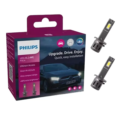 Lampadina Auto H1 LED Philips Ultinon Access 6000K 12V Px26d - Alta Luminosità - Immagine 1 di 4