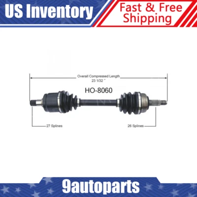 Conjunto conjunto conjunto CV eje delantero derecho Acura Integra 1986 1987 1988 1989 Foto 1 de 4