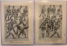 1922 SPALDING  CLEVELAND INDIANS TRIS SPEAKER MAILS Hof Team Photos 5" x 7"