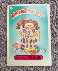 Garbage Pail Kids ~ Topps Ireland 1985 UK Series 2 ~ 45b Messy Tessie