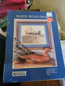 Bi-level Wood Ducks Cross Stitch Pattern from Country Crafts - Picture 1 of 2