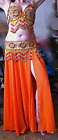 Costume de danse du ventre professionnel égyptien complet, unique et de haute qualité