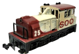 N Atlas 4025 Plymouth 0-6-0 SOO Line Switcher #25 (hesitates, gears slipping) - Picture 1 of 6