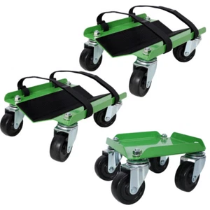 3 Colors Snowmobile Dolly Set Carries up to 1500Lbs V-Slide w/ Heavy Duty Green - Picture 1 of 59