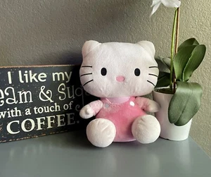 Ty Beanie Baby Sanrio Hello Kitty Plush With Pink Cover Overalls. 12 Inch. - Picture 1 of 7