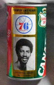 Vintage 1976-77 Philadelphia 76ers Caldwell Jones Canada Dry Empty Soda Can - Picture 1 of 1