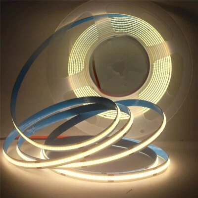 Flexible COB LED Strip Light 24V LED High Density Tape Warm White 4000K Room Bed - Image 1 of 4