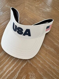 USA adidas white US tour visor adjustable OSFM new with tags r - Picture 1 of 7