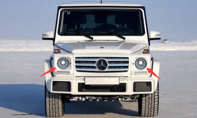 Conjunto de faros LED delanteros de plástico ABS para Mercedes Benz G500 2007-2017 Foto 1 de 4