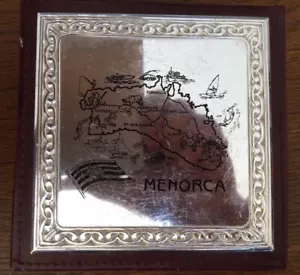 Estuche de cuero vintage con almohadilla para jotter de mesa telefónica MENORCA - Imagen 1 de 3