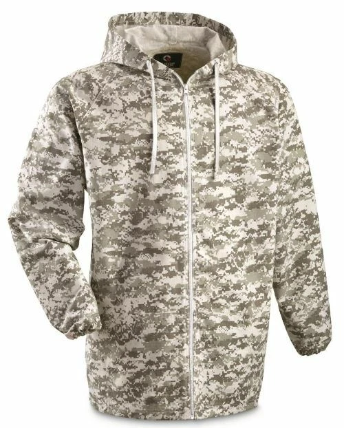 NEW XL 2X Digital Snow Camo Cover-Up Breathable Coat Jacket Suit Hooded Hunting - Image 1 of 3