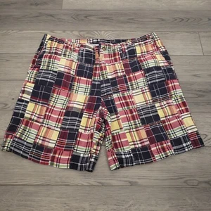 Pantalones Cortos Para Hombre St Johns Bay Talla 38 Patchwork India Madrás Cuadros - Imagen 1 de 9