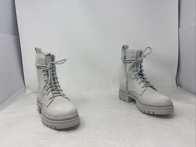 Steve Madden Mujer Jamisyn Combat Boot Ice Talla 6.5M EE. UU.  Foto 1 de 4