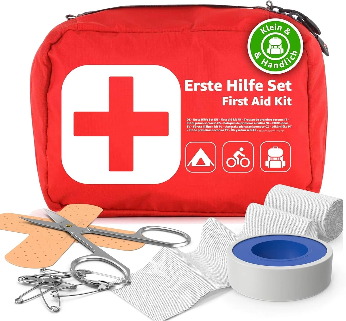 Medikamententasche Erste-Hilfe-Set – Kompakt, Wasserabweisend, 24x13x7 Cm, Für Unterwegs