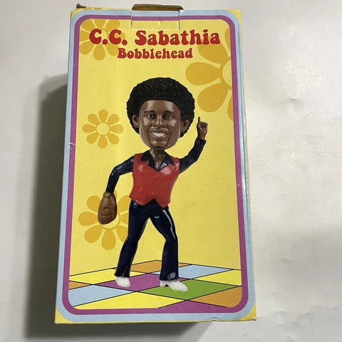 CC Sabathia Cleveland Indians SGA 2007 Bobblehead Bobble 70s style Cover