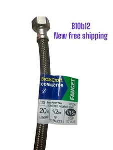 Brass Craft Braided Faucet Connector Stainless Steel 20L B2-20A-F free shipping - Picture 1 of 1