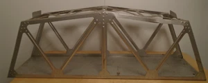 MARX ALL METAL O SCALE SILVER TRESTLE BRIDGE 18" LONG - Picture 1 of 7