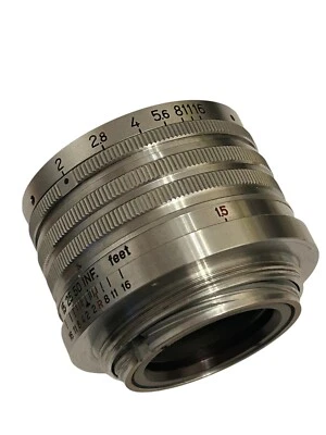 Nikon Nikkor-H.C 5cm f2 Chrome  LTM Lens 90% Condition - Image 1 of 4