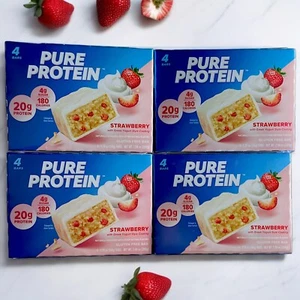 16 Ct PURE PROTEIN BARS Strawberry Free Shipping! - Picture 1 of 1