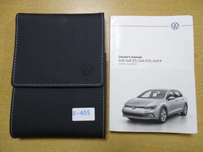 GENUINE VW GOLF GTI GTD R 2019-2024 OWNERS MANUAL HANDBOOK WALLET PACK - Image 1 of 4