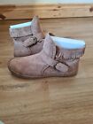 UGG AUSTRALIA LEATHER ANKLE BOOTS LADIES UK 6.5 NEW WITHOUT BOX. 