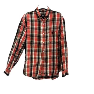 Ralph Lauren Jeans Co Herren Hemd Flanell Medium kariert rot schwarz - Bild 1 von 9